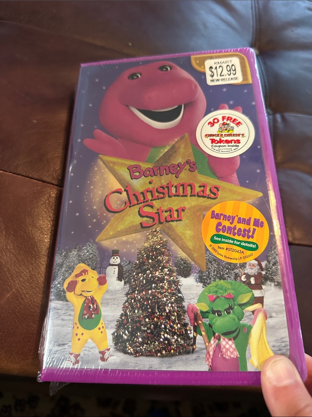 Barney's Christmas Star New SEALED purple VHS